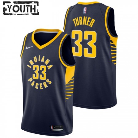 Camiseta Niños Indiana Pacers Myles Turner 33 2022-23 Nike Icon Edition Navy Swingman